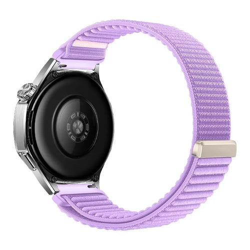 Fossil Gen 5e - 42mm wave nylon band (paars)