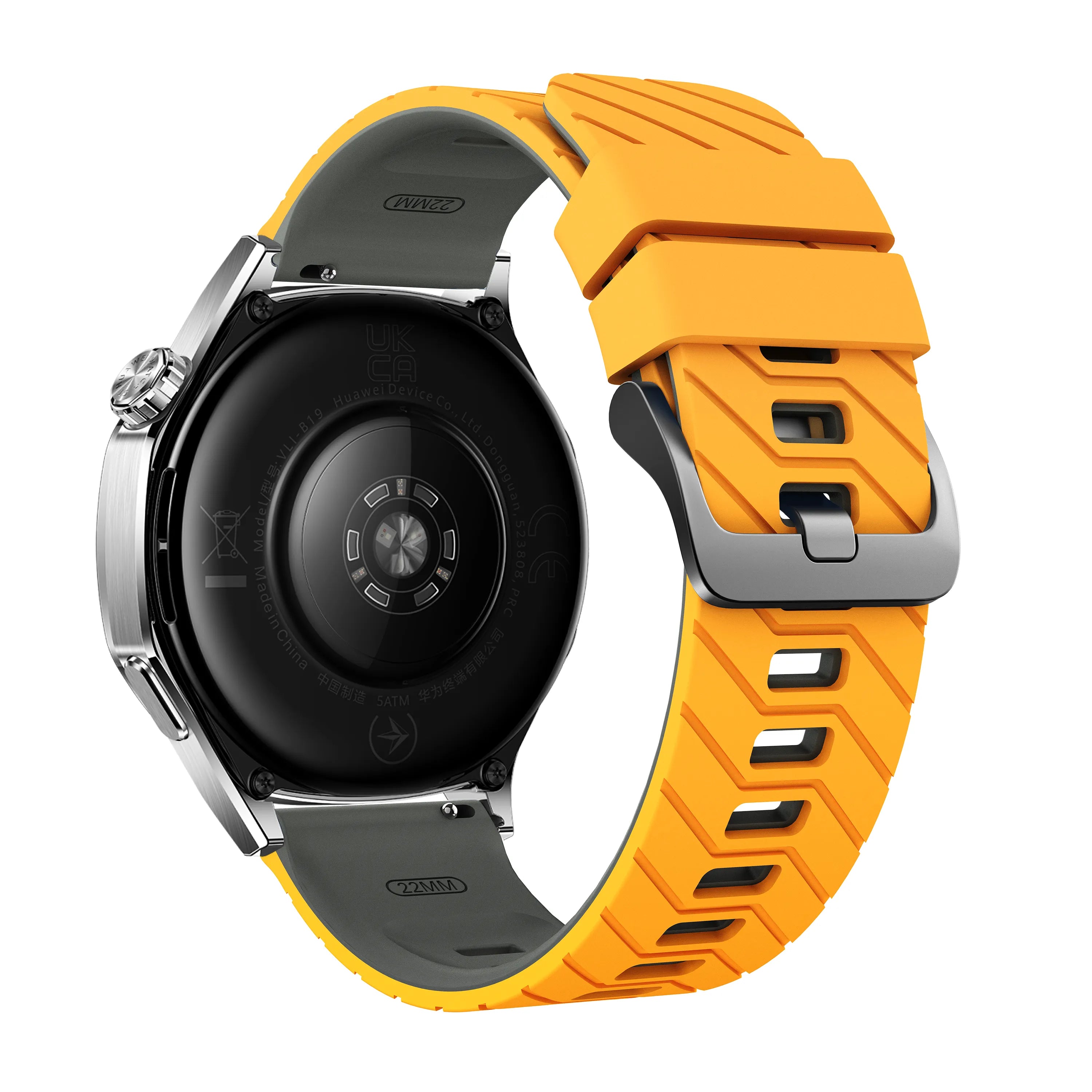 Huawei Watch GT 2 Pro Twill Sport Strap (Dark Yellow/Grey)