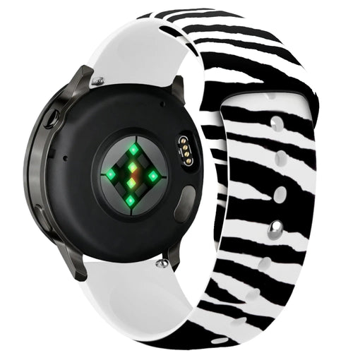 Garmin Vivoactive 5 Print Silicone Strap (Wild Zebra)