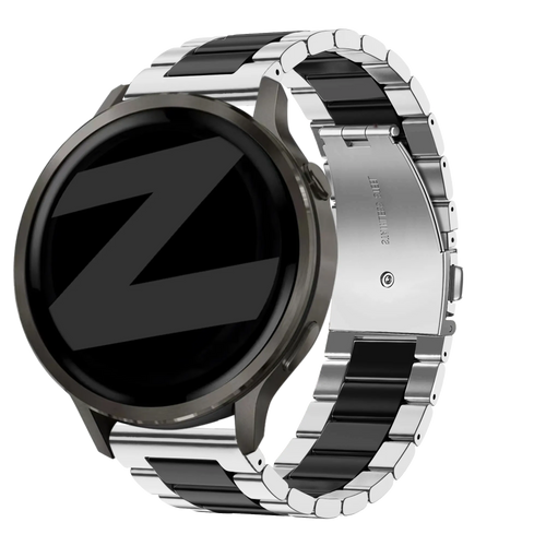 Bandz Garmin Forerunner 70 Steel Strap 'Classic' (Silver/Black)