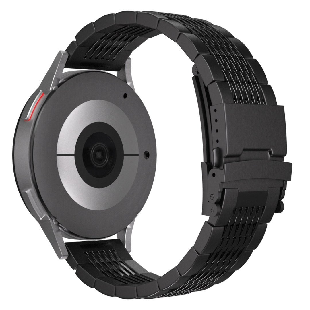 Amazfit Bip 6 luxe stalen schakel band (zwart)