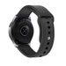 Leren hybrid horlogeband 22mm - universeel - zwart