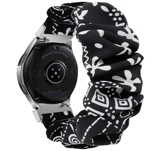 Samsung Galaxy Watch 4 40mm scrunchie bandje (zwart mix)