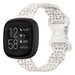 Fitbit Versa 3 siliconen bandje met patroon (zand roze)