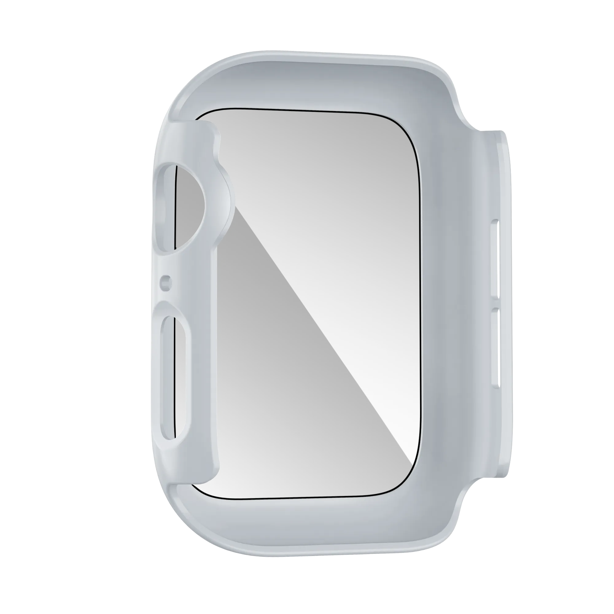 Bandz Apple Watch 10 & 11 PC hoesje met glas (zilver)