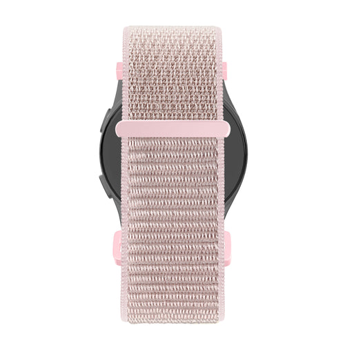 Bandz Garmin Vivomove Trend nylon loop band (rosé goud)