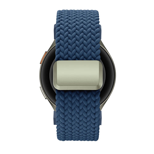 Bandz Samsung Galaxy Watch 4 40mm Braided Strap 'Easy Fit' (Blue)