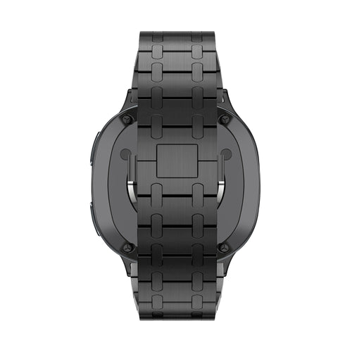 Bandz Samsung Galaxy Watch 8 - 40mm stalen band 'Royal' (zwart)