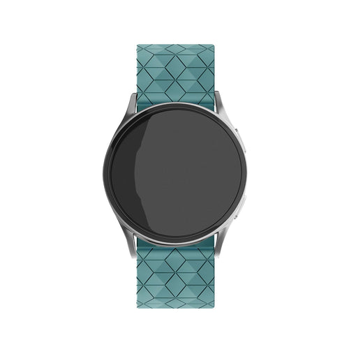 Amazfit Active 2 silicone hexa band (grijsblauw)
