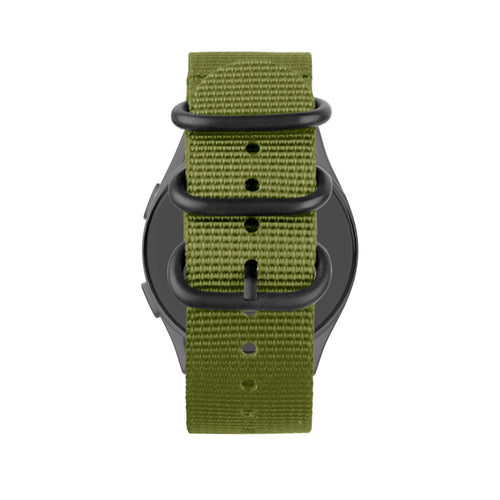 Bandz Garmin Vivoactive 5 nylon band met gesp (groen)