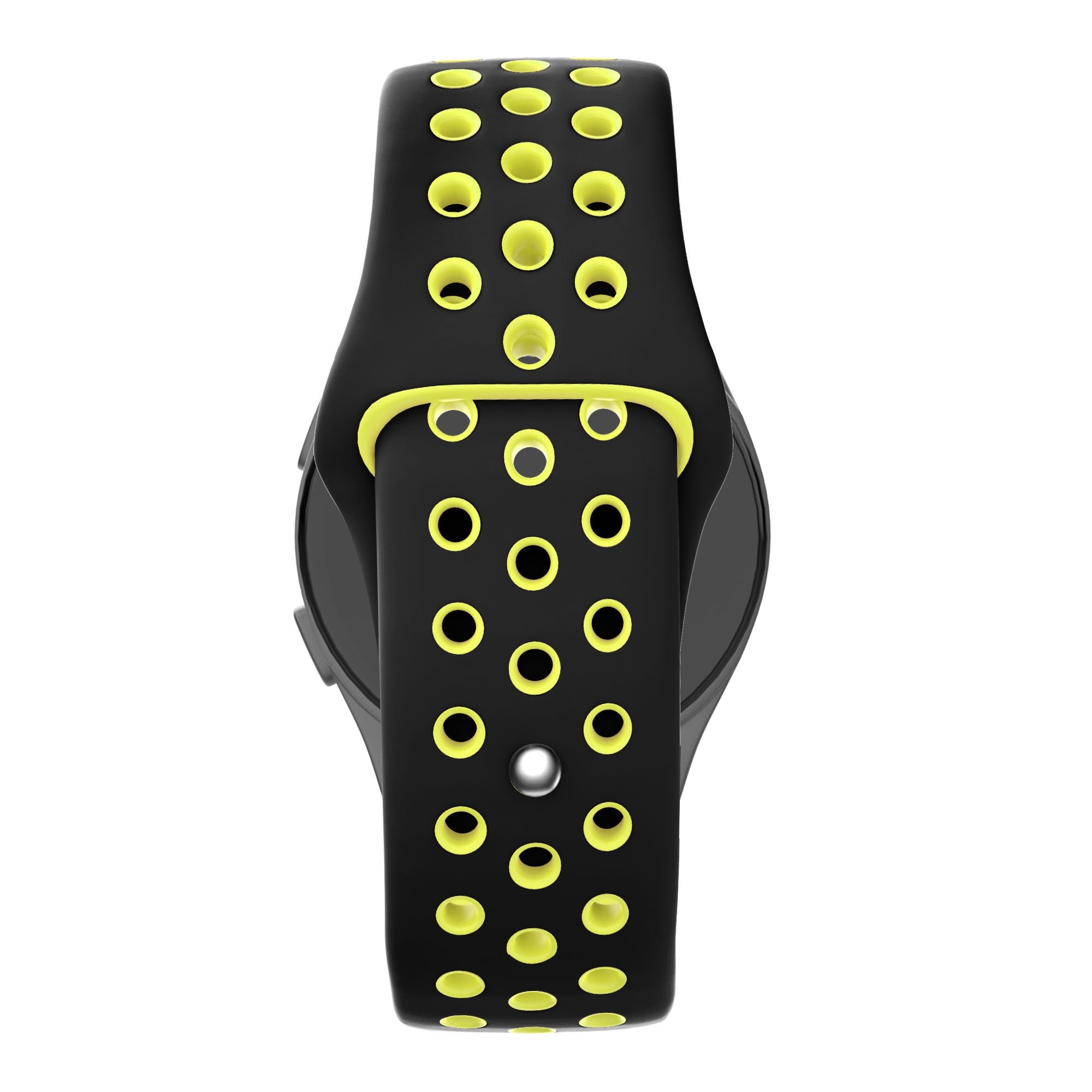 Bandz Huawei Watch GT 5 - 46mm sport band 'Deluxe' (zwart/geel)