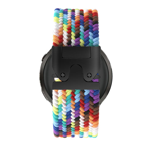 Bandz Garmin Venu 3s gevlochten band 'Parachute' (regenboog)