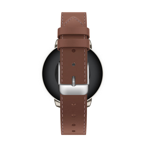 Leren horlogeband 14mm - universeel - bruin