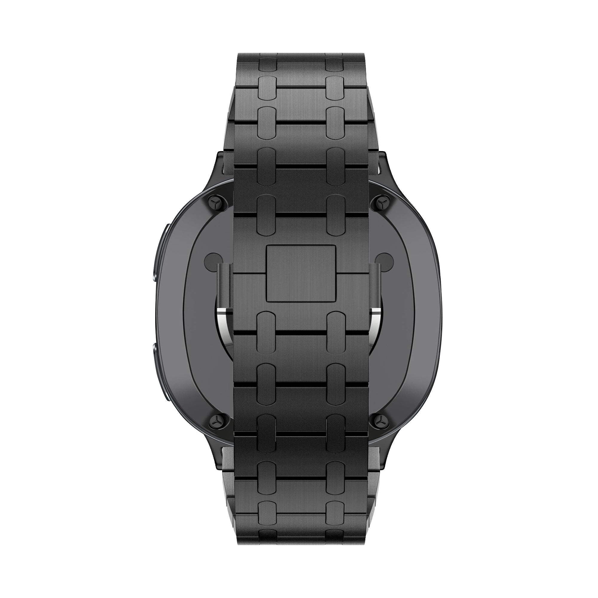 Bandz Samsung Galaxy Watch 8 Classic stalen band 'Royal' (zwart)