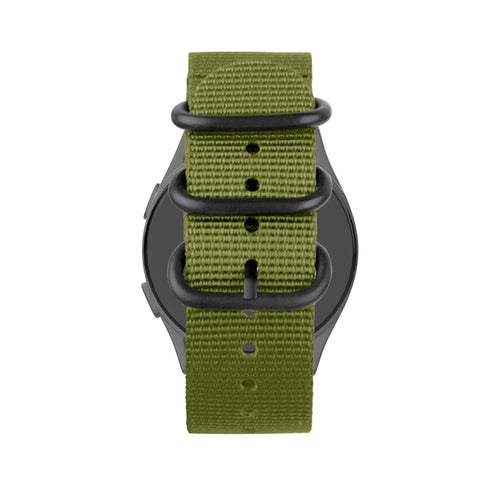 Bandz OnePlus Watch 3 nylon band met gesp (groen)