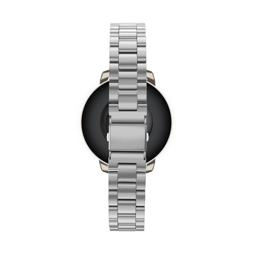 Steel Strap 'Classic', silver, on a watch, direct front view