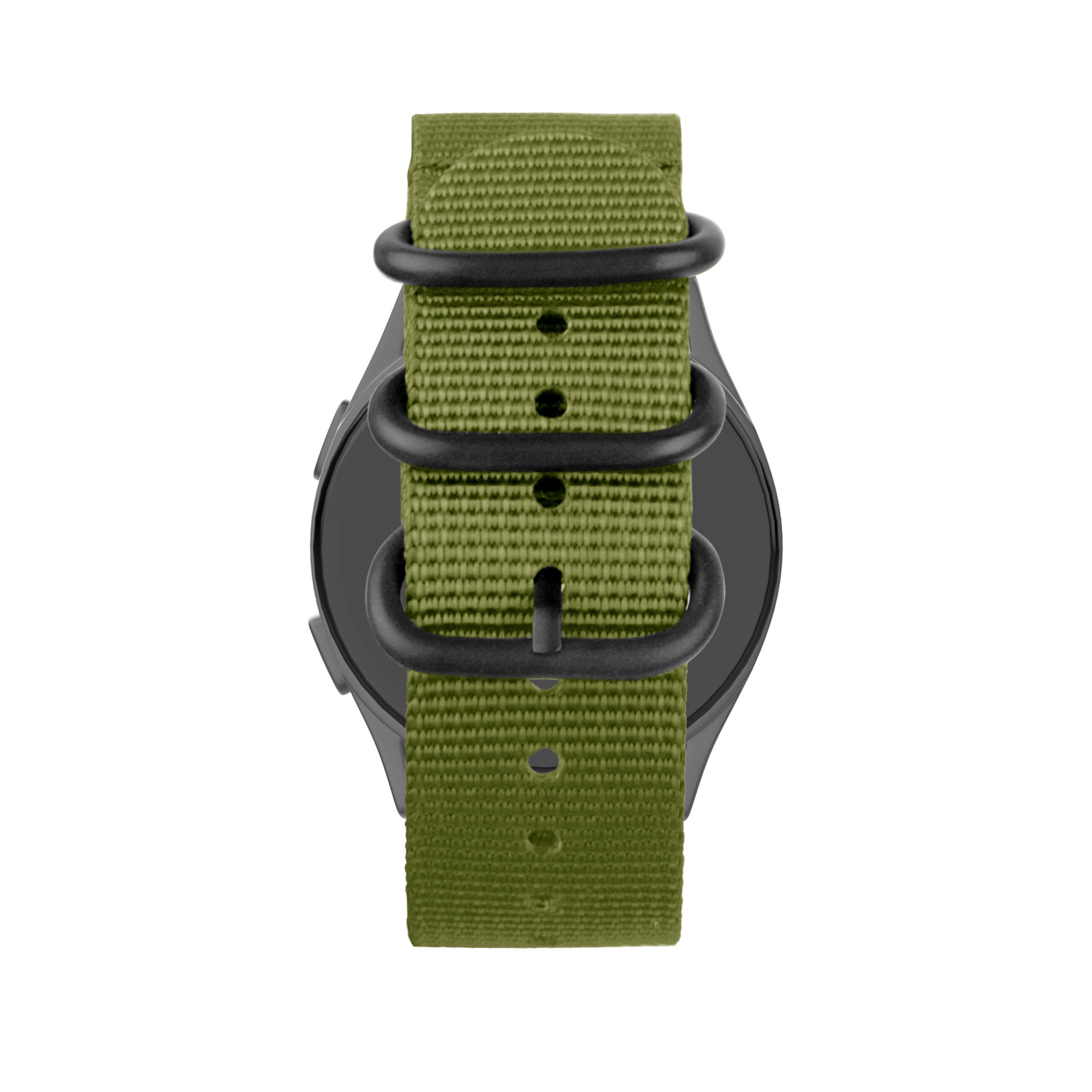 Bandz Garmin Venu nylon band met gesp (groen)