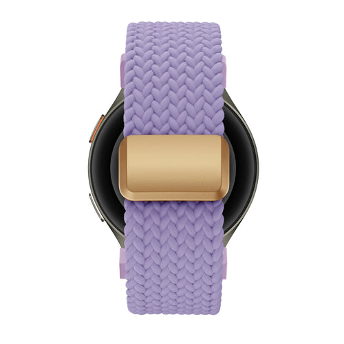 Bandz Samsung Galaxy Watch 4 Classic 46mm gevlochten band 'Easy fit' (lila)