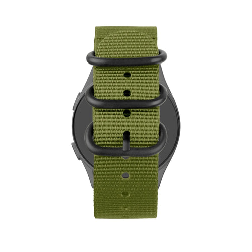 Bandz Oppo Watch X2 nylon band met gesp (groen)