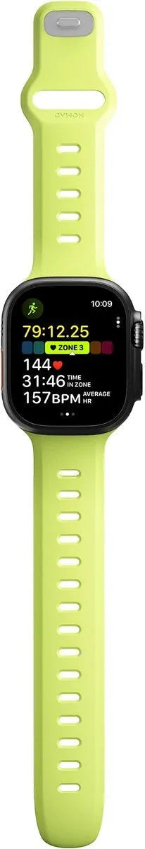 Nomad Apple Watch siliconen Tempo bandje (lime)