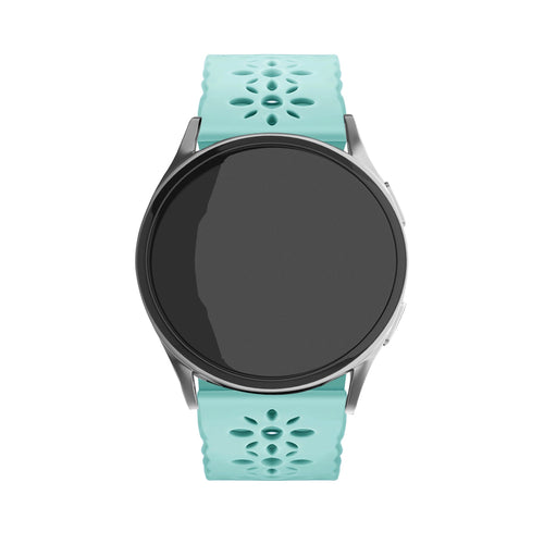 Amazfit Active 2 siliconen bandje met patroon (blue sea green)