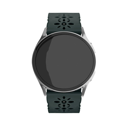 Withings Steel HR Sport siliconen bandje met patroon (dennengroen)