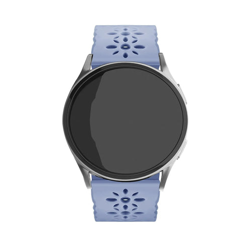 Amazfit Bip U (Pro) siliconen bandje met patroon (lavendel grijs)
