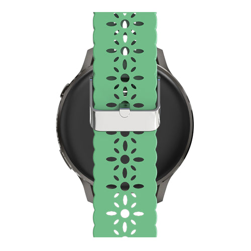 Bandz Garmin Venu Silicone Strap 'Lace' (Light Green)