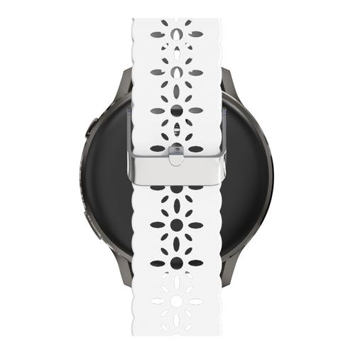 Bandz Garmin Forerunner 245 Silicone Strap 'Lace' (White)