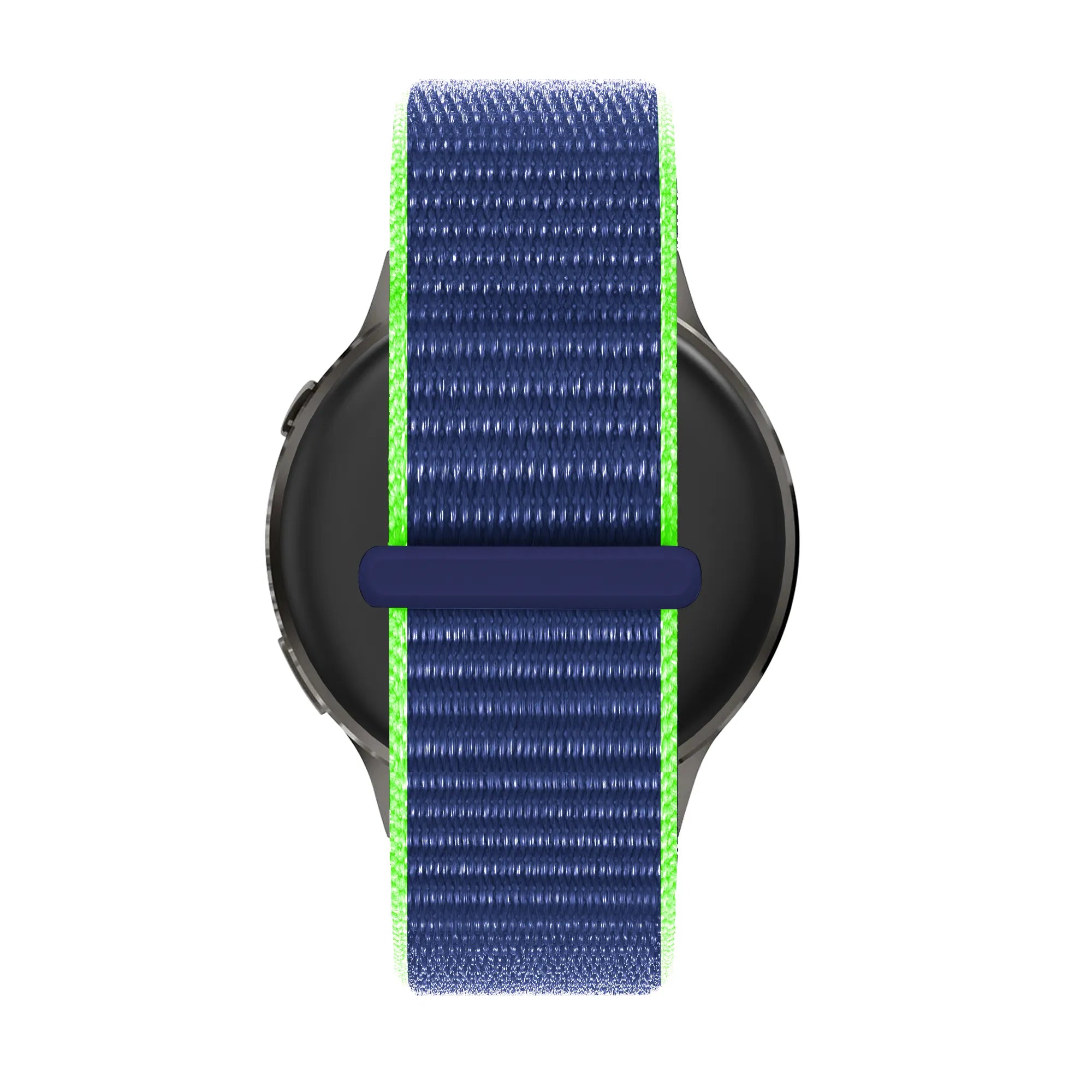 Bandz Garmin Approach J1 nylon loop band (blauw/lime)