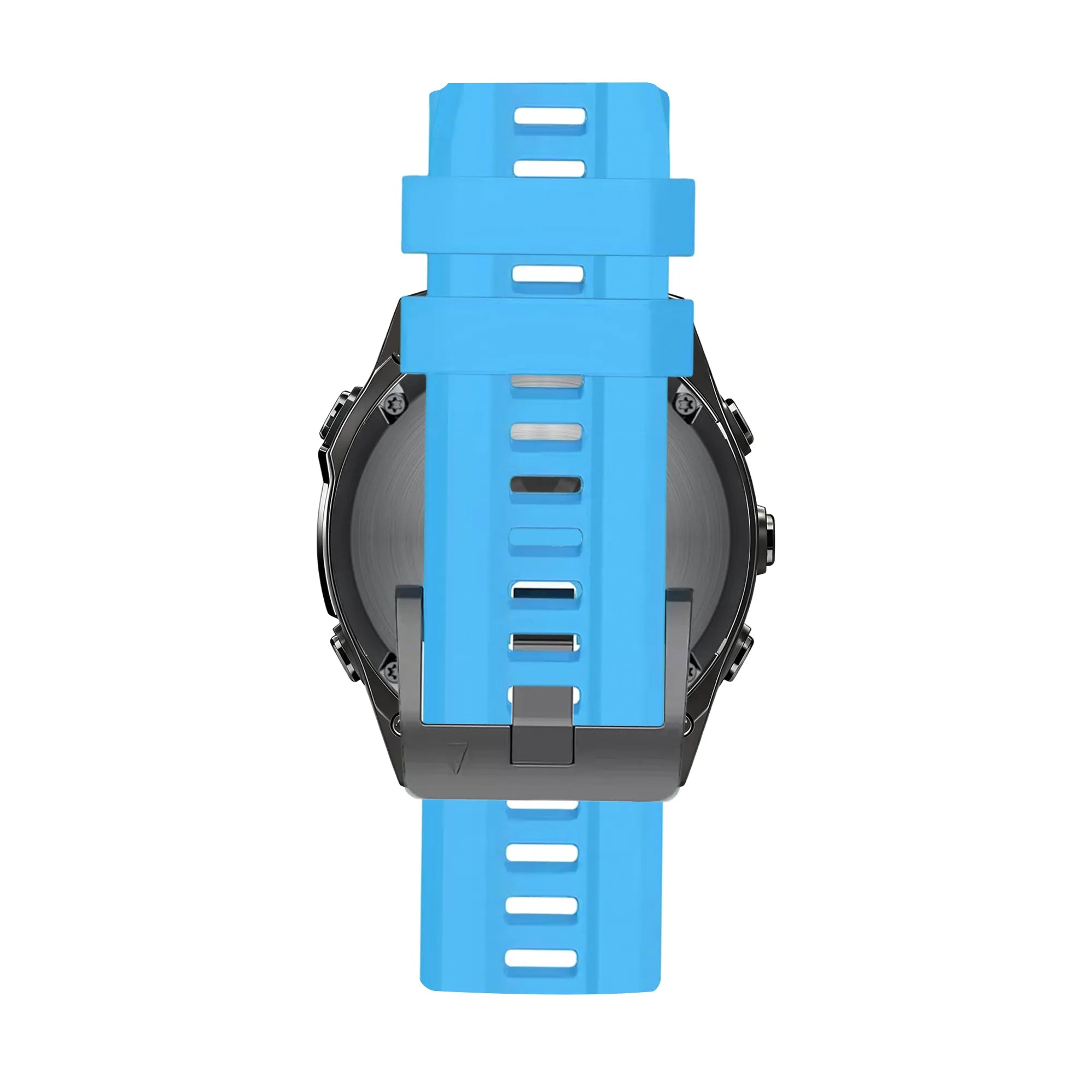 Bandz Garmin Fenix 8 - 47mm siliconen band 'Classic' (sky blue)