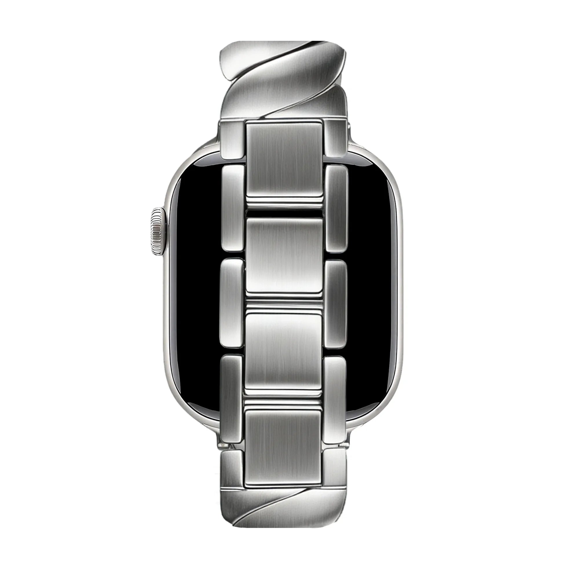 Bandz Apple Watch luxe metalen band 'Twisted' (zilver)