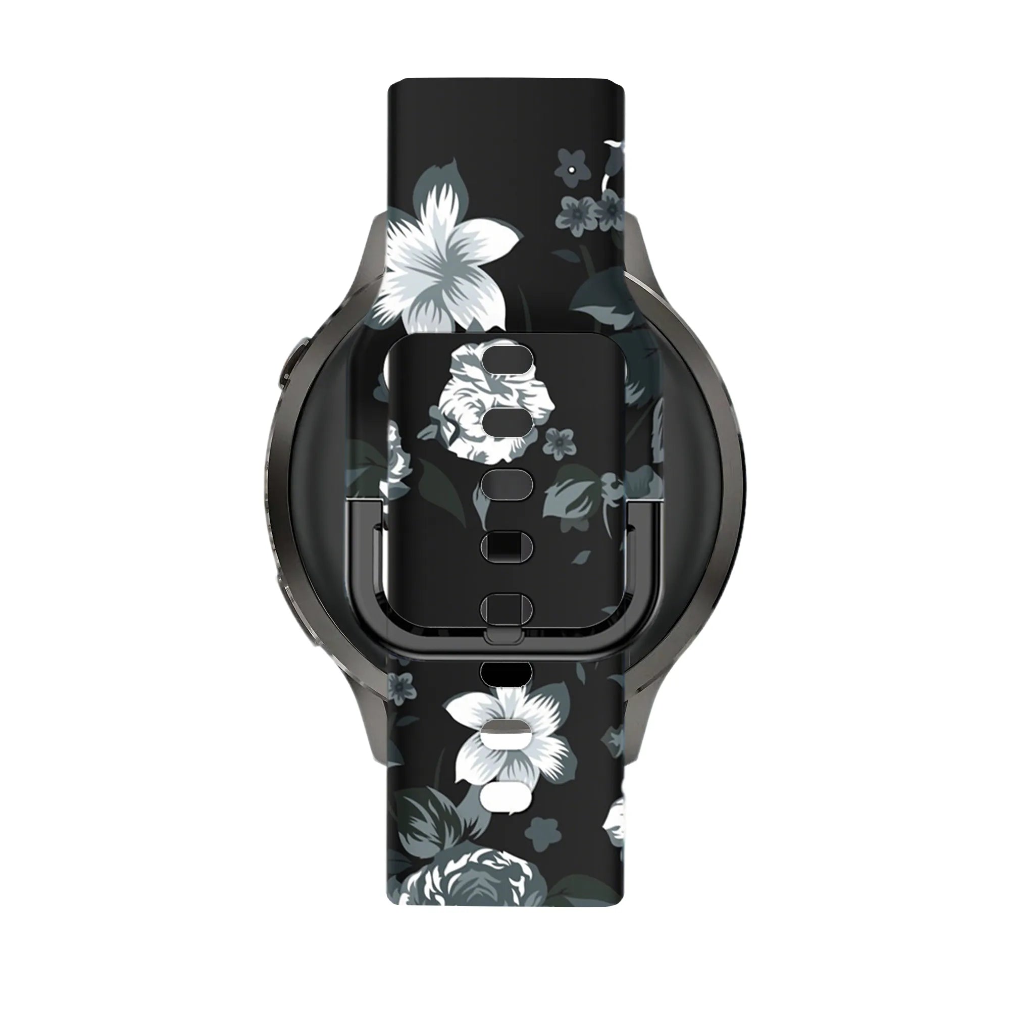 Bandz Garmin Approach S40 siliconen band 'Grey Flower'
