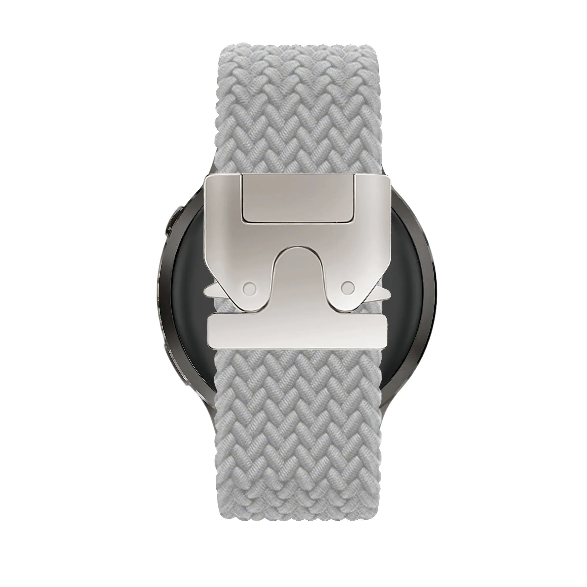 Bandz Garmin Forerunner 570 - 47mm gevlochten band 'Parachute' (lichtgrijs)