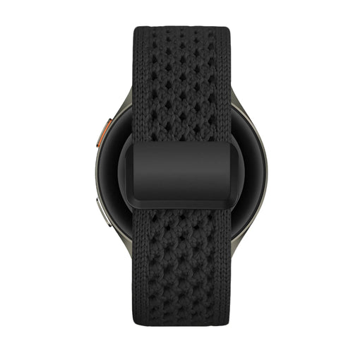 Bandz Huawei Watch GT 5 - 41mm vintage nylon band (zwart)