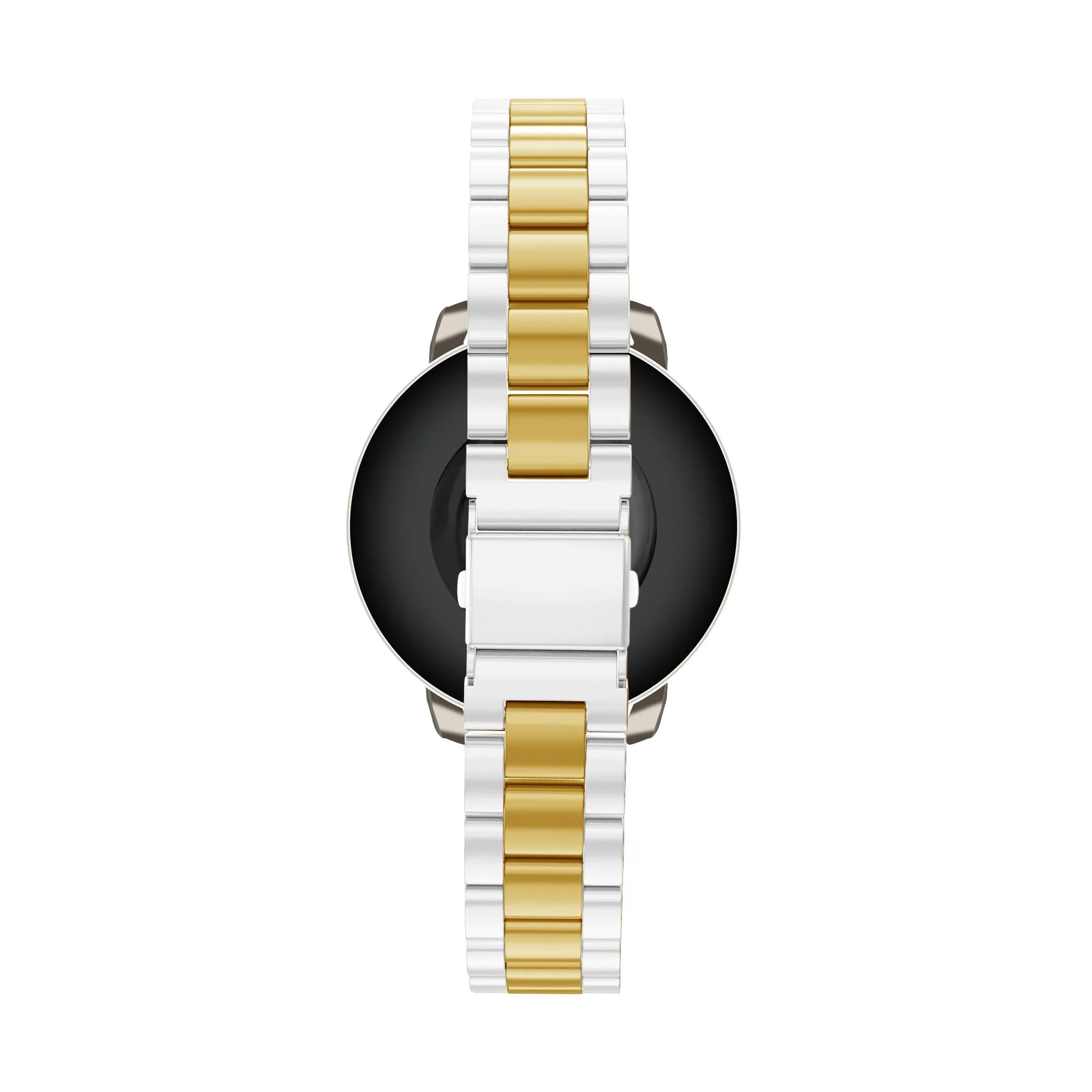 Bandz Pebble Round 2 - 14mm stalen band 'Classic' (zilver/goud)