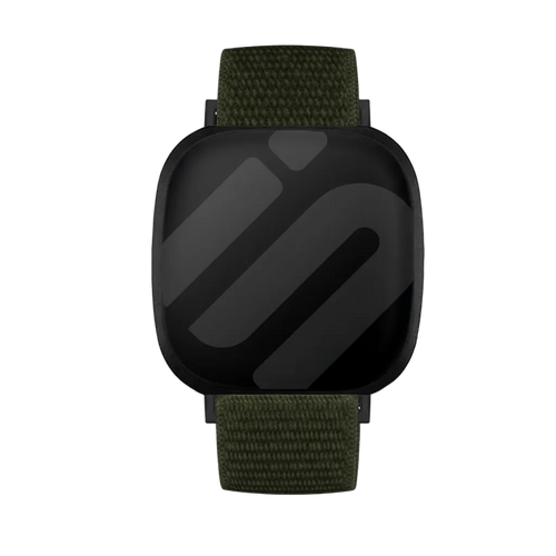 Fitbit Versa 3 nylon bandje (groen)