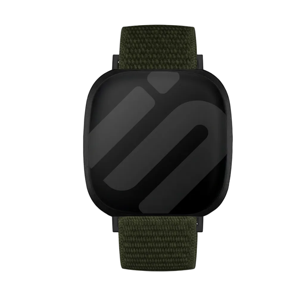Fitbit Versa 3 nylon bandje (groen)