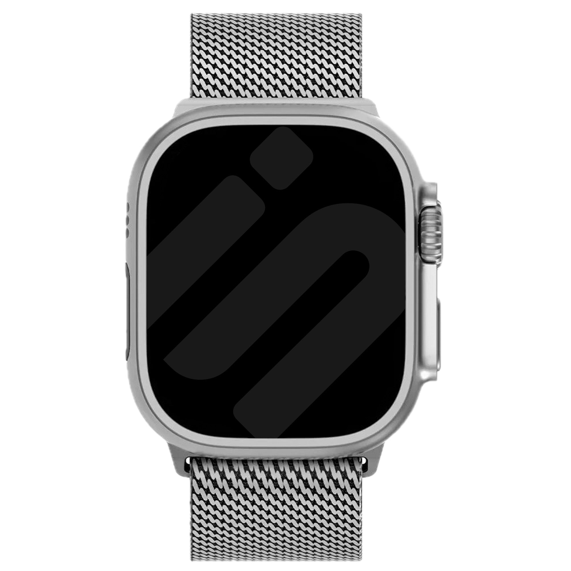 Apple Watch Ultra titanium milanese band (zilver)
