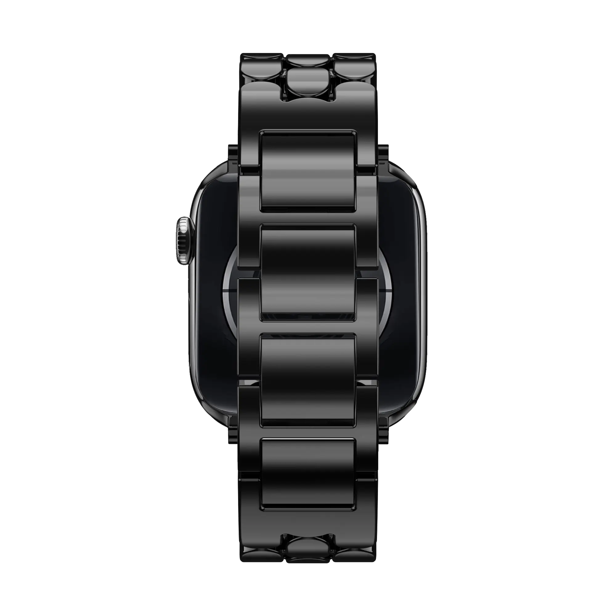 Bandz Apple Watch Steel Strap 'Oval' (Black)
