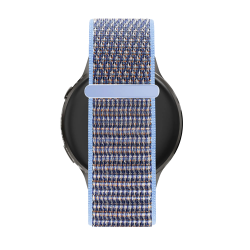 Bandz Garmin Forerunner 70 nylon loop band (azure blauw)