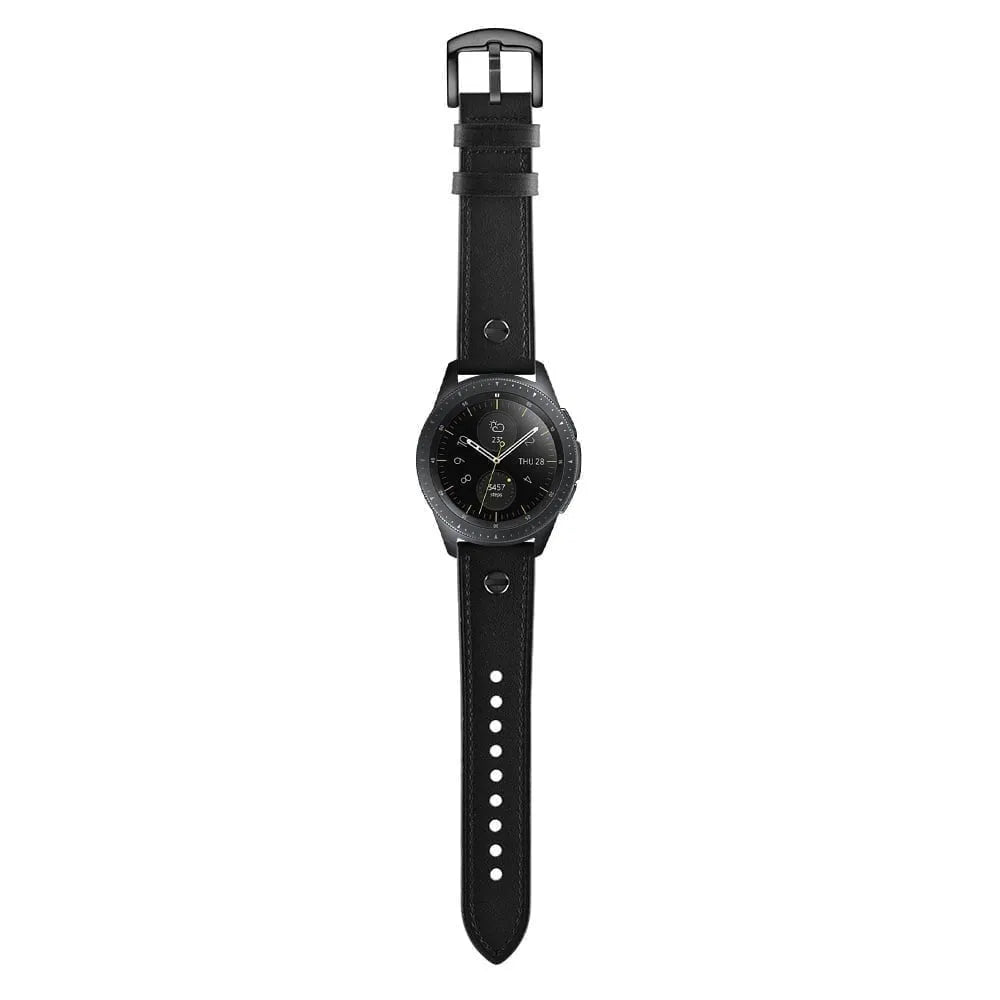 Oppo Watch X2 geschroefde leren bandje (zwart)