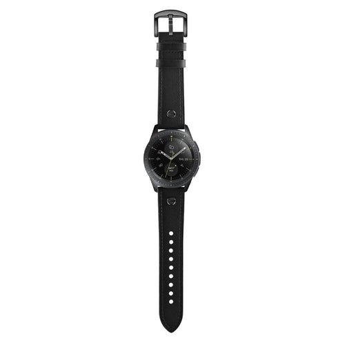 Suunto Run Leather Strap with Screw (Black)