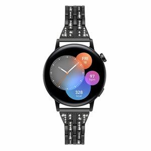 Diamond Steel Strap, on a watch, direct front view