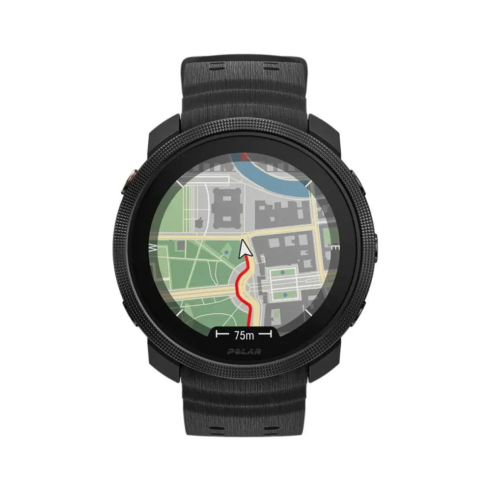 Polar Grit X2 Pro silicone grain band (zwart)