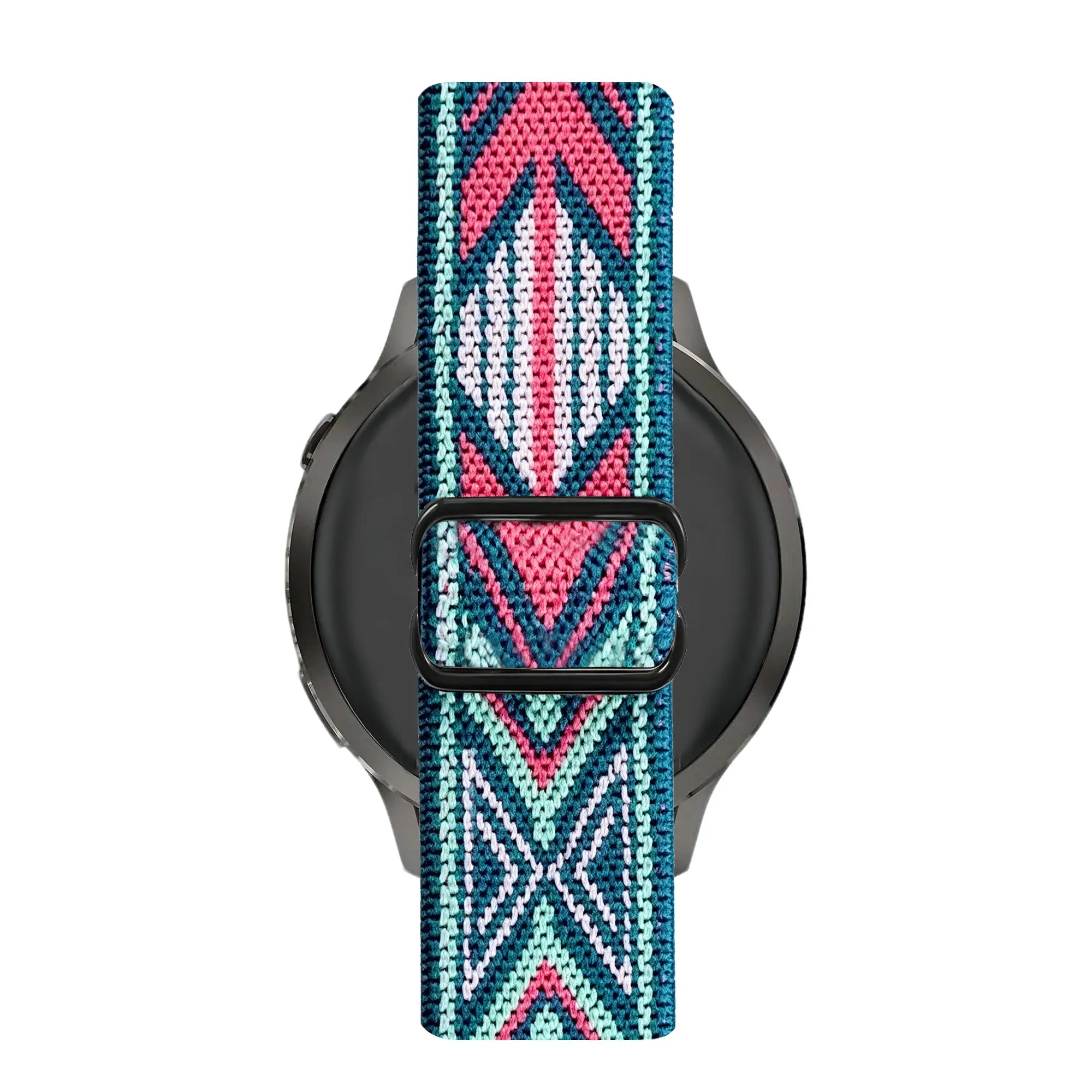 Bandz Garmin Vivoactive 4s Elastische nylon band (blauw mix)