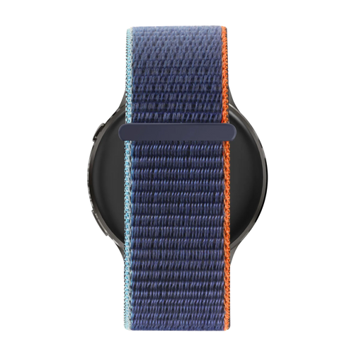Bandz Garmin Forerunner 70 nylon loop band (blauw mix)