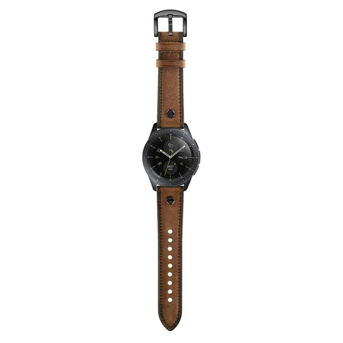 Polar Vantage M3 geschroefde leren bandje (donkerbruin)