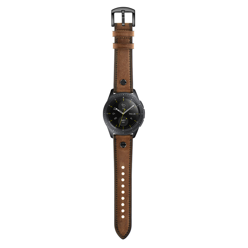 Huawei Watch GT 6 - 46mm geschroefde leren bandje (donkerbruin)
