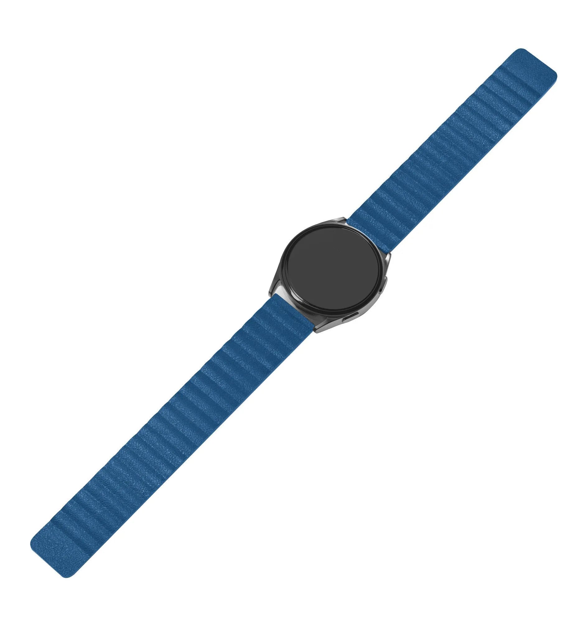 Coros Apex 2 leren loop bandje (donkerblauw)